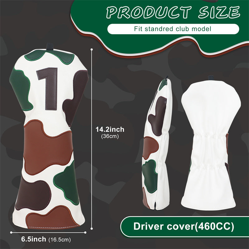 CAMO Golf Headcovers Set - Driver, Fairway wood, Hybrid/ Utility