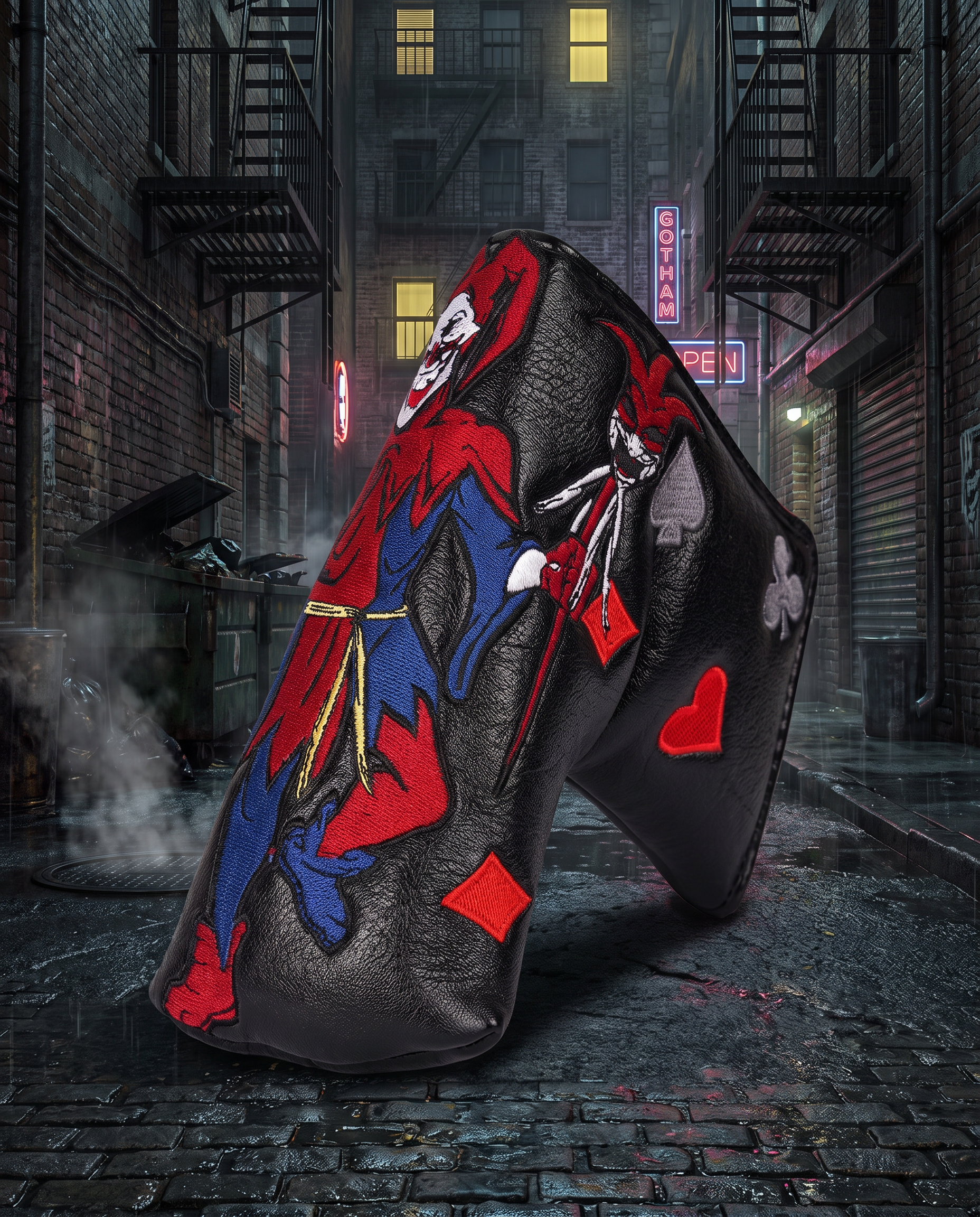Black PU Joker Blade Head Cover