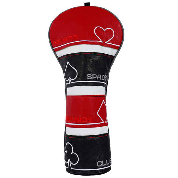 Poker Spade Hearts Diamonds Golf Head Covers