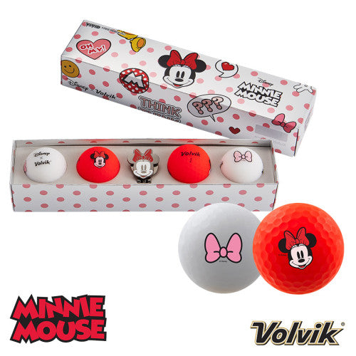 Volvik VIVID Disney Golf Ball & Marker Gift Pack Minnie Mouse