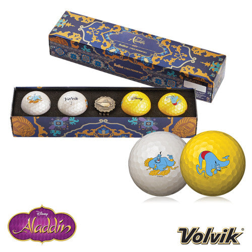 Volvik SOLICE Disney Aladdin Golf Ball & Marker Gift Pack