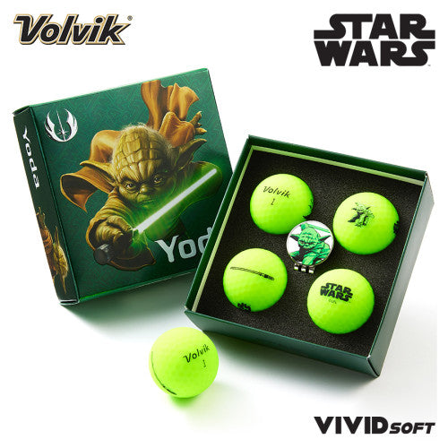 Volvik VIVID SOFT Star Wars 4 Golf Ball & Marker Gift Pack