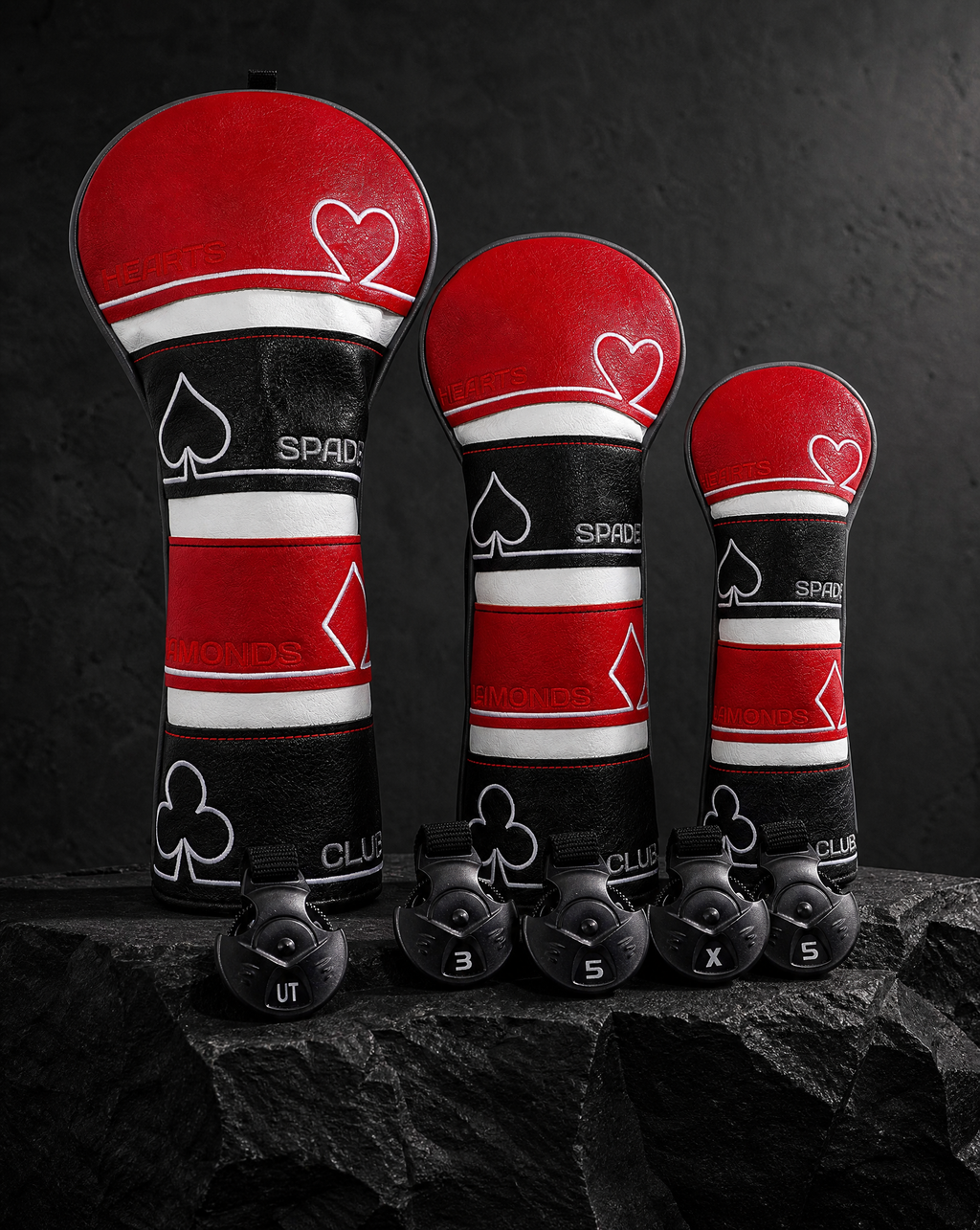 @Poker Spade Hearts Diamonds Golf Head Covers