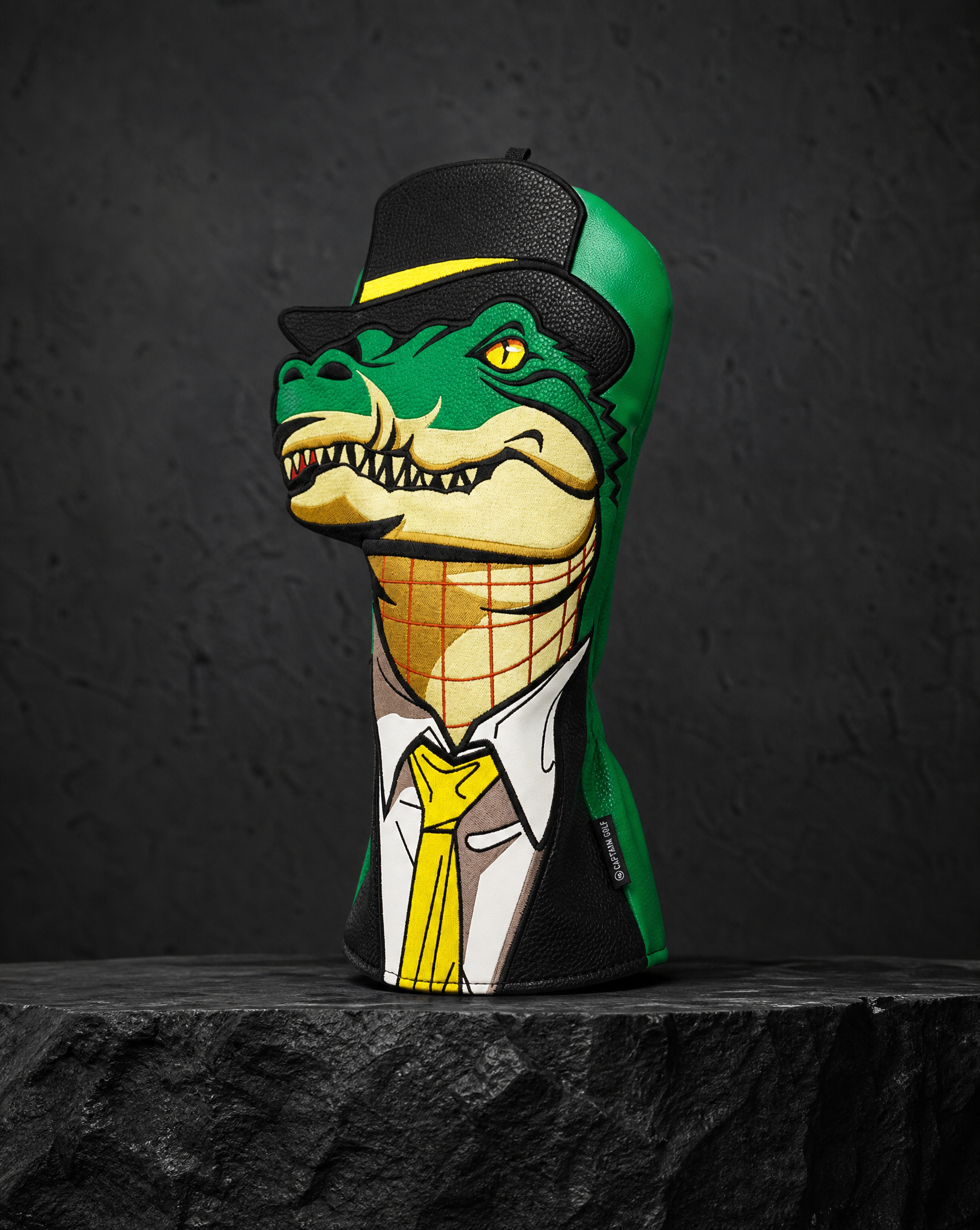 @Mr. Dark Green Crocodile Driver Golf Headcover